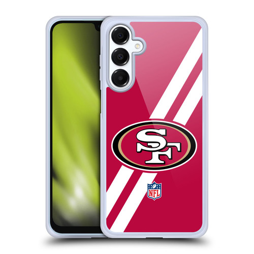 NFL San Francisco 49Ers Logo Stripes Soft Gel Case for Samsung Galaxy A16 5G