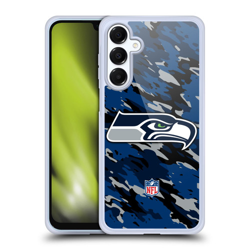 NFL Seattle Seahawks Logo Camou Soft Gel Case for Samsung Galaxy A16 5G