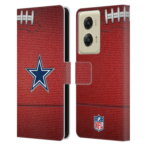 NFL Dallas Cowboys Graphics Football Leather Book Wallet Case Cover For Motorola Moto G Stylus 5G (2024)