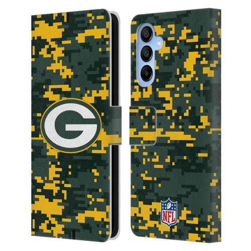 NFL Green Bay Packers Graphics Digital Camouflage Leather Book Wallet Case Cover For Samsung Galaxy A16 5G