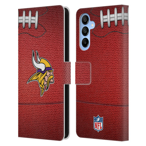 NFL Minnesota Vikings Graphics Football Leather Book Wallet Case Cover For Samsung Galaxy A16 5G