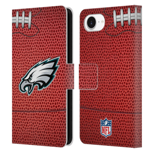 NFL Philadelphia Eagles Graphics Football Leather Book Wallet Case Cover For Apple iPhone 16e