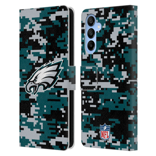 NFL Philadelphia Eagles Graphics Digital Camouflage Leather Book Wallet Case Cover For Samsung Galaxy A16 5G