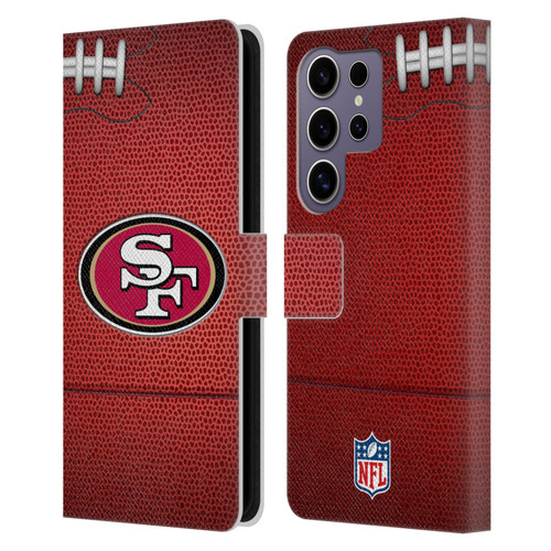 NFL San Francisco 49ers Graphics Football Leather Book Wallet Case Cover For Samsung Galaxy S25 Ultra