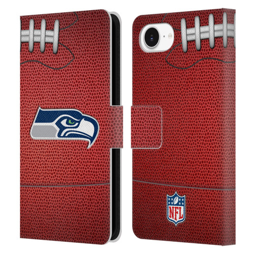 NFL Seattle Seahawks Graphics Football Leather Book Wallet Case Cover For Apple iPhone 16e
