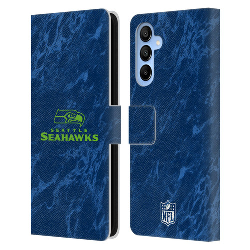 NFL Seattle Seahawks Graphics Coloured Marble Leather Book Wallet Case Cover For Samsung Galaxy A16 5G