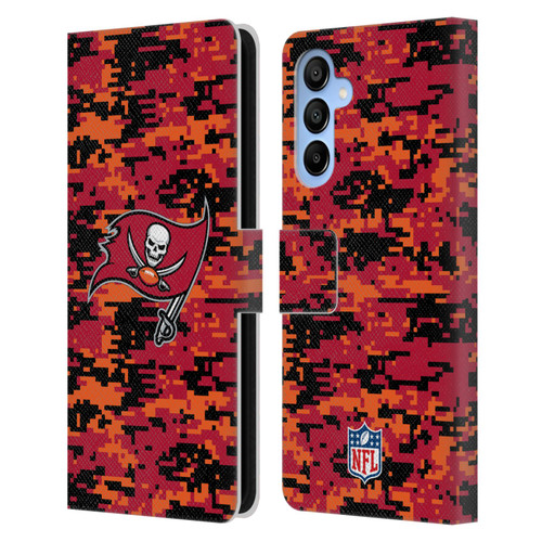 NFL Tampa Bay Buccaneers Graphics Digital Camouflage Leather Book Wallet Case Cover For Samsung Galaxy A16 5G
