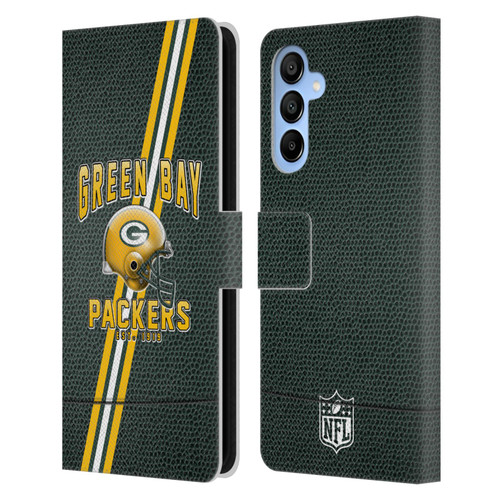 NFL Green Bay Packers Logo Art Football Stripes Leather Book Wallet Case Cover For Samsung Galaxy A16 5G