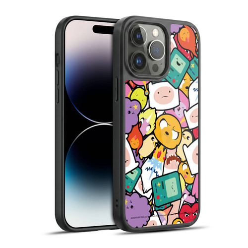 Adventure Time Graphics Pattern Gel Armour Case For Apple iPhone 14 Pro Max