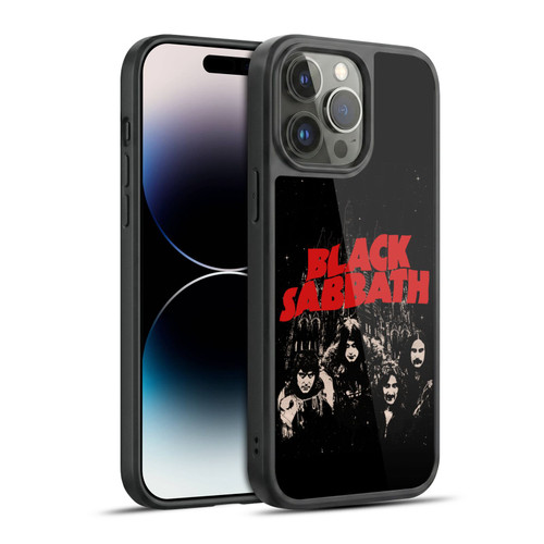Black Sabbath Key Art Red Logo Gel Armour Case For Apple iPhone 14 Pro Max