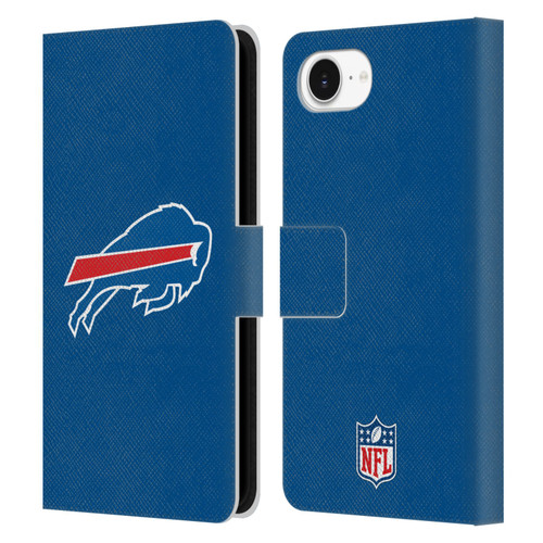 NFL Buffalo Bills Logo Plain Leather Book Wallet Case Cover For Apple iPhone 16e
