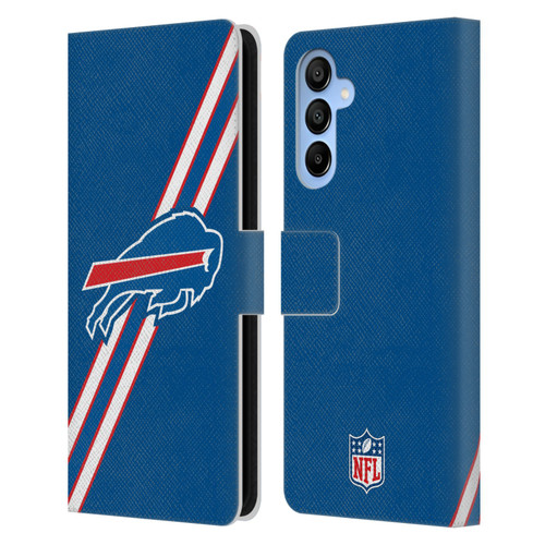 NFL Buffalo Bills Logo Stripes Leather Book Wallet Case Cover For Samsung Galaxy A16 5G NFL Buffalo Bills Logo Stripes Leather Book Wallet Case Cover For Samsung Galaxy A16 5G