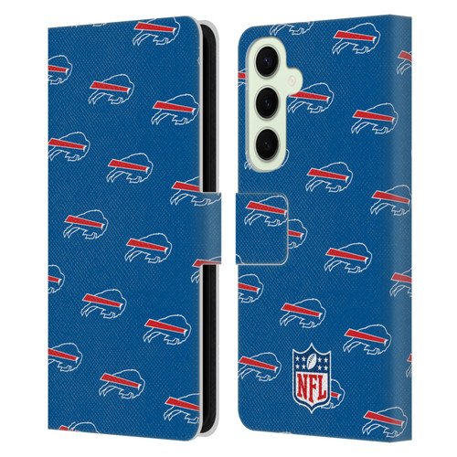 NFL Buffalo Bills Artwork Patterns Leather Book Wallet Case Cover For Samsung Galaxy S25+