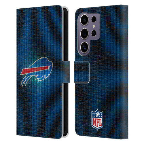 NFL Buffalo Bills Artwork LED Leather Book Wallet Case Cover For Samsung Galaxy S25 Ultra