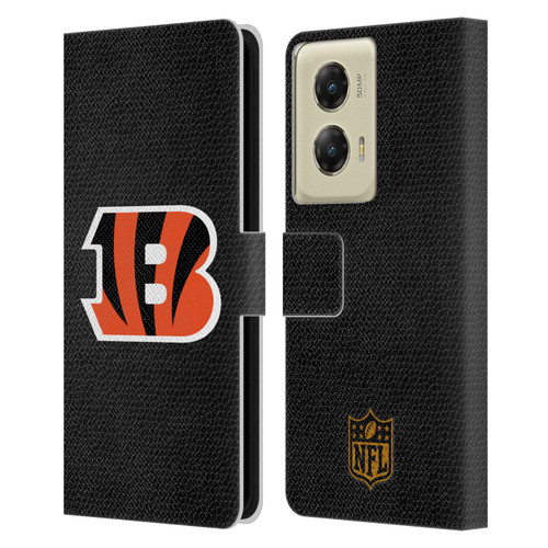 NFL Cincinnati Bengals Logo Football Leather Book Wallet Case Cover For Motorola Moto G Stylus 5G (2024)