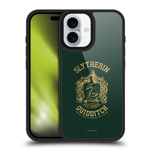 Harry Potter Deathly Hallows X Slytherin Quidditch Gel Armour Case For Apple iPhone 16