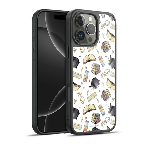 Harry Potter Deathly Hallows XIII Hogwarts Pattern Gel Armour Case For Apple iPhone 16 Pro Max