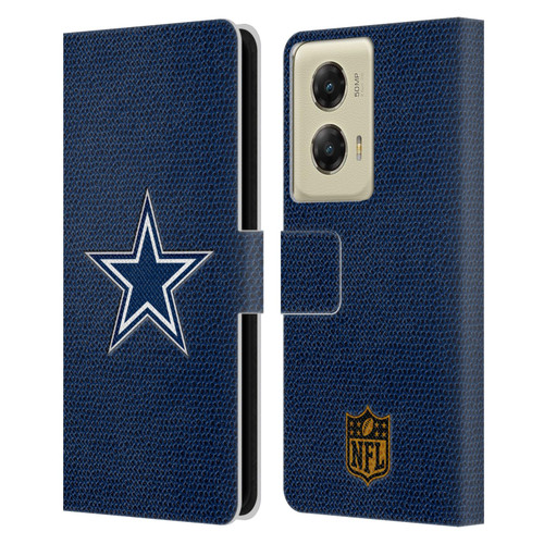 NFL Dallas Cowboys Logo Football Leather Book Wallet Case Cover For Motorola Moto G Stylus 5G (2024)
