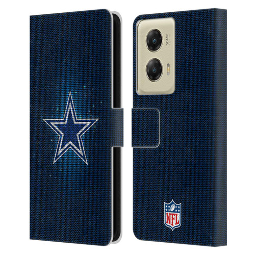 NFL Dallas Cowboys Artwork LED Leather Book Wallet Case Cover For Motorola Moto G Stylus 5G (2024)