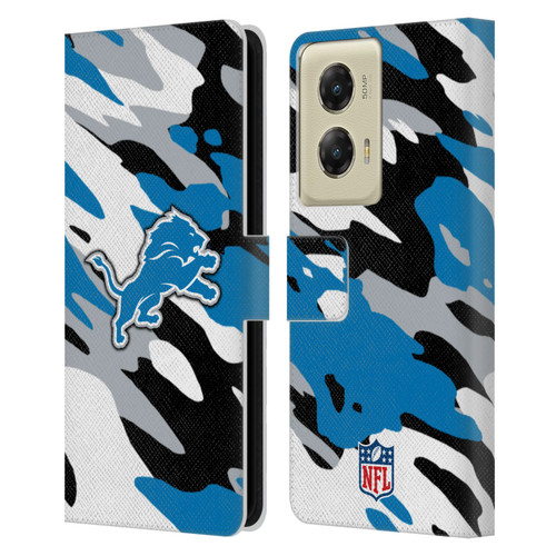 NFL Detroit Lions Logo Camou Leather Book Wallet Case Cover For Motorola Moto G Stylus 5G (2024) NFL Detroit Lions Logo Camou Leather Book Wallet Case Cover For Motorola Moto G Stylus 5G (2024)