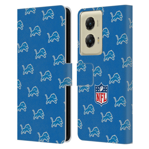 NFL Detroit Lions Artwork Patterns Leather Book Wallet Case Cover For Motorola Moto G Stylus 5G (2024)