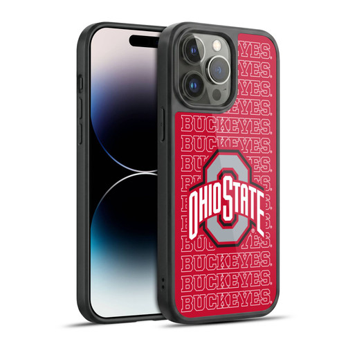 Ohio State University Logo Outline Buckeyes Gel Armour Case For Apple iPhone 14 Pro Max