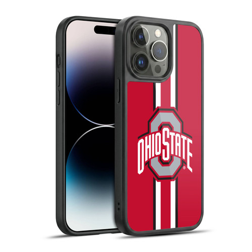 Ohio State University Logo Stripes Gel Armour Case For Apple iPhone 14 Pro Max