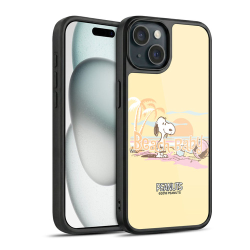 Peanuts Beach Snoopy Sunset Gel Armour Case For Apple iPhone 15