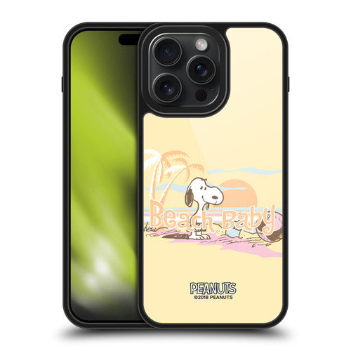 Peanuts Beach Snoopy Sunset Gel Armour Case For Apple iPhone 15 Pro Max