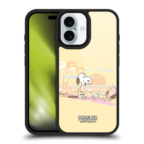 Peanuts Beach Snoopy Sunset Gel Armour Case For Apple iPhone 16