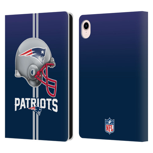 NFL New England Patriots Logo Helmet Leather Book Wallet Case Cover For Apple iPad mini (2021/2024)