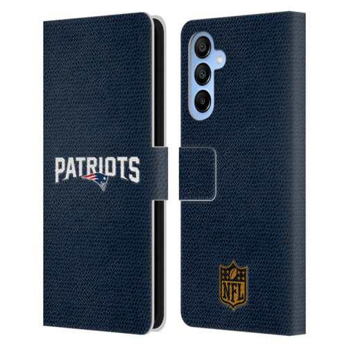 NFL New England Patriots Logo Football Leather Book Wallet Case Cover For Samsung Galaxy A16 5G