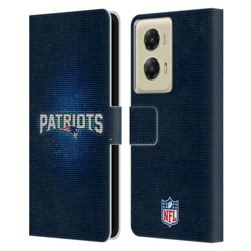 NFL New England Patriots Artwork LED Leather Book Wallet Case Cover For Motorola Moto G Stylus 5G (2024)