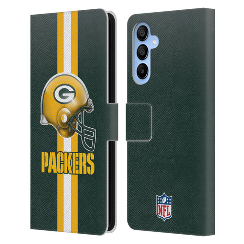 NFL Green Bay Packers Logo Helmet Leather Book Wallet Case Cover For Samsung Galaxy A16 5G