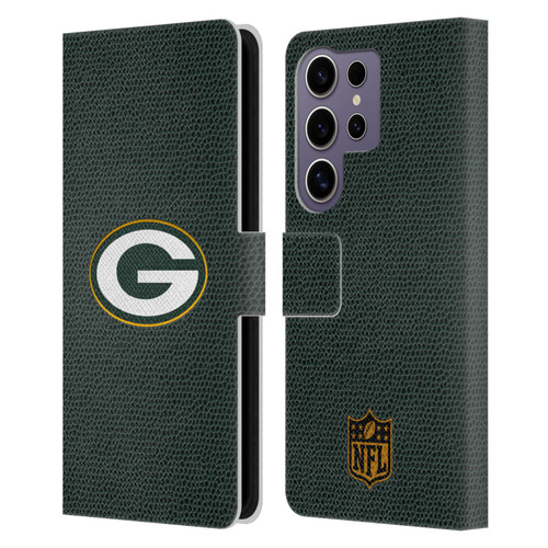 NFL Green Bay Packers Logo Football Leather Book Wallet Case Cover For Samsung Galaxy S25 Ultra
