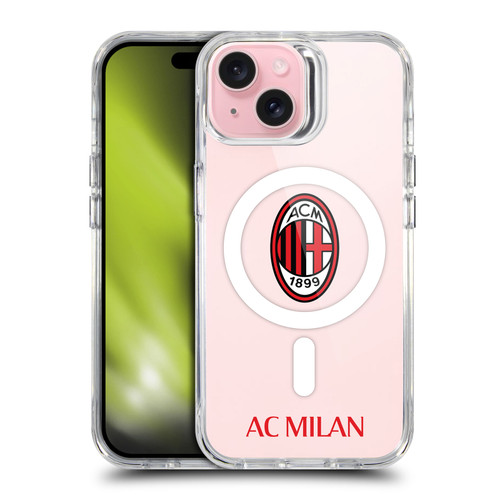 AC Milan Logo Icon Crest Logotype SHOCKPROOF BUMPER CASE COMPATIBLE WITH  & MAGSAFE Apple iPhone 15