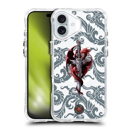 Anne Stokes Mixed Fantasy Art Dragon Dagger SHOCKPROOF BUMPER CASE COMPATIBLE WITH Apple iPhone 16 Plus & MAGSAFE
