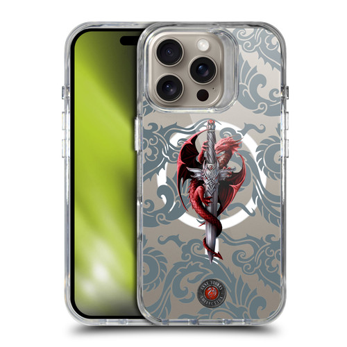 Anne Stokes Mixed Fantasy Art Dragon Dagger SHOCKPROOF BUMPER CASE COMPATIBLE WITH Apple iPhone 16 Pro & MAGSAFE