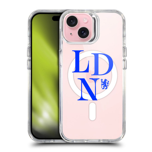 Chelsea Football Club Logo Icon Logotype SHOCKPROOF BUMPER CASE COMPATIBLE WITH Apple iPhone 15 & MAGSAFE