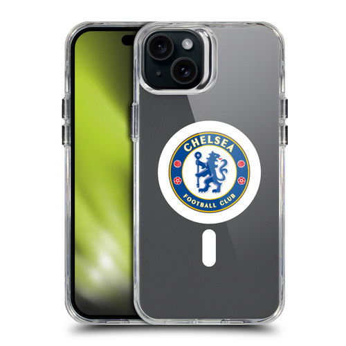 Chelsea Football Club Logo Icon Badge SHOCKPROOF BUMPER CASE COMPATIBLE WITH Apple iPhone 15 Plus & MAGSAFE