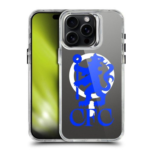 Chelsea Football Club Logo Icon Lions Oversized SHOCKPROOF BUMPER CASE COMPATIBLE WITH Apple iPhone 15 Pro Max & MAGSAFE