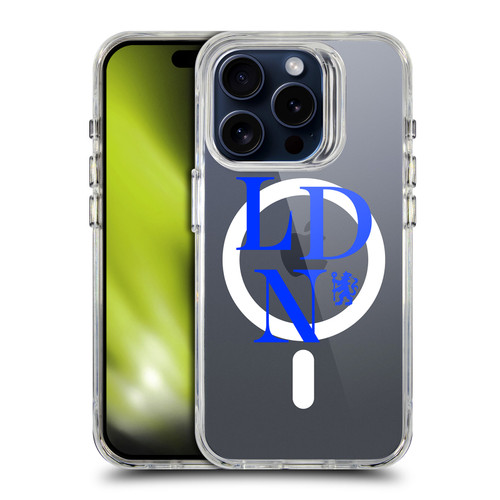 Chelsea Football Club Logo Icon Logotype SHOCKPROOF BUMPER CASE COMPATIBLE WITH Apple iPhone 15 Pro & MAGSAFE