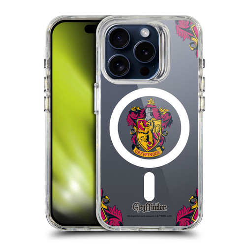 Harry Potter Houses Gryffindor SHOCKPROOF BUMPER CASE COMPATIBLE WITH Apple iPhone 15 Pro & MAGSAFE