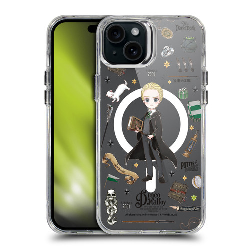 Harry Potter Magical Icons Draco Malfoy SHOCKPROOF BUMPER CASE COMPATIBLE WITH Apple iPhone 15 Plus & MAGSAFE