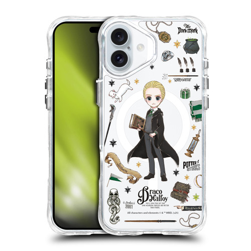 Harry Potter Magical Icons Draco Malfoy SHOCKPROOF BUMPER CASE COMPATIBLE WITH Apple iPhone 16 Plus & MAGSAFE