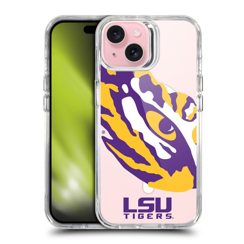 Louisiana State University LSU Louisiana State University LSU Eye of The Tiger Oversized SHOCKPROOF BUMPER CASE COMPATIBLE WITH Apple iPhone 15 & MAGSAFE