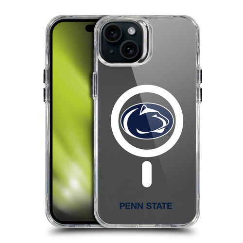 Pennsylvania State University PSU The Pennsylvania State University Logotype SHOCKPROOF BUMPER CASE COMPATIBLE WITH Apple iPhone 15 Plus & MAGSAFE