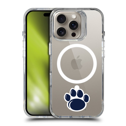 Pennsylvania State University PSU The Pennsylvania State University Paw Mark Minimalist SHOCKPROOF BUMPER CASE COMPATIBLE WITH Apple iPhone 16 Pro & MAGSAFE