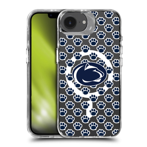 Pennsylvania State University PSU The Pennsylvania State University Paw Mark Pattern SHOCKPROOF BUMPER CASE COMPATIBLE WITH Apple iPhone 16e & MAGSAFE