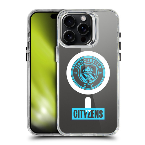 Manchester City Man City FC Logo Icon Cityzens SHOCKPROOF BUMPER CASE COMPATIBLE WITH Apple iPhone 15 Pro Max & MAGSAFE